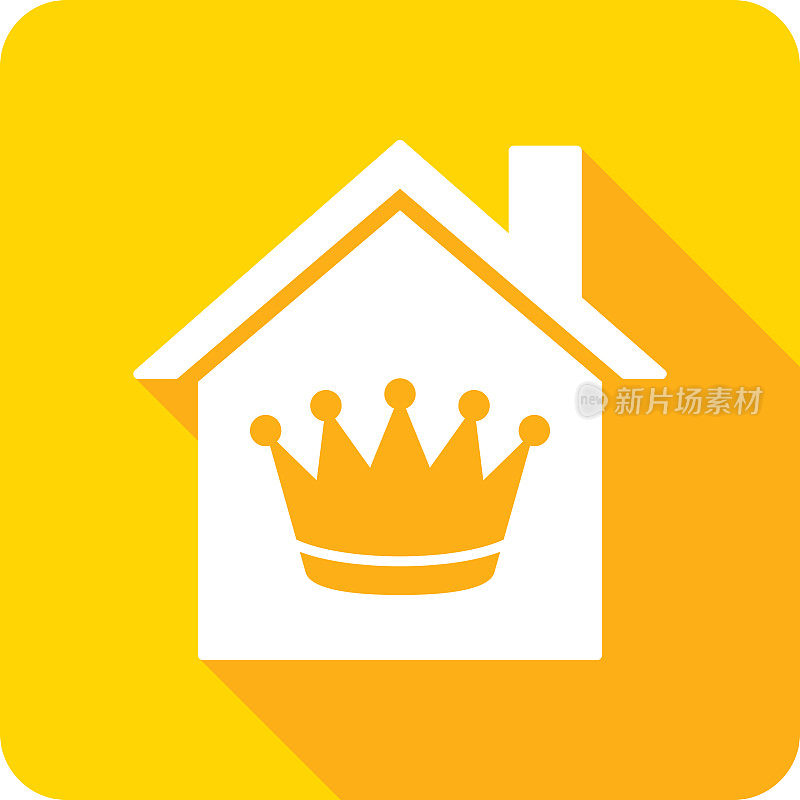 House Crown图标剪影